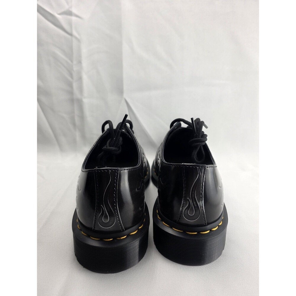 Dr. Martens 1461 INFERNO Arcadia 3-Eye Shoes Black Silver Flames Unisex Sz US 8 - Picture 5 of 11